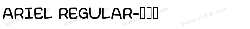 ARIEL REGULAR字体转换